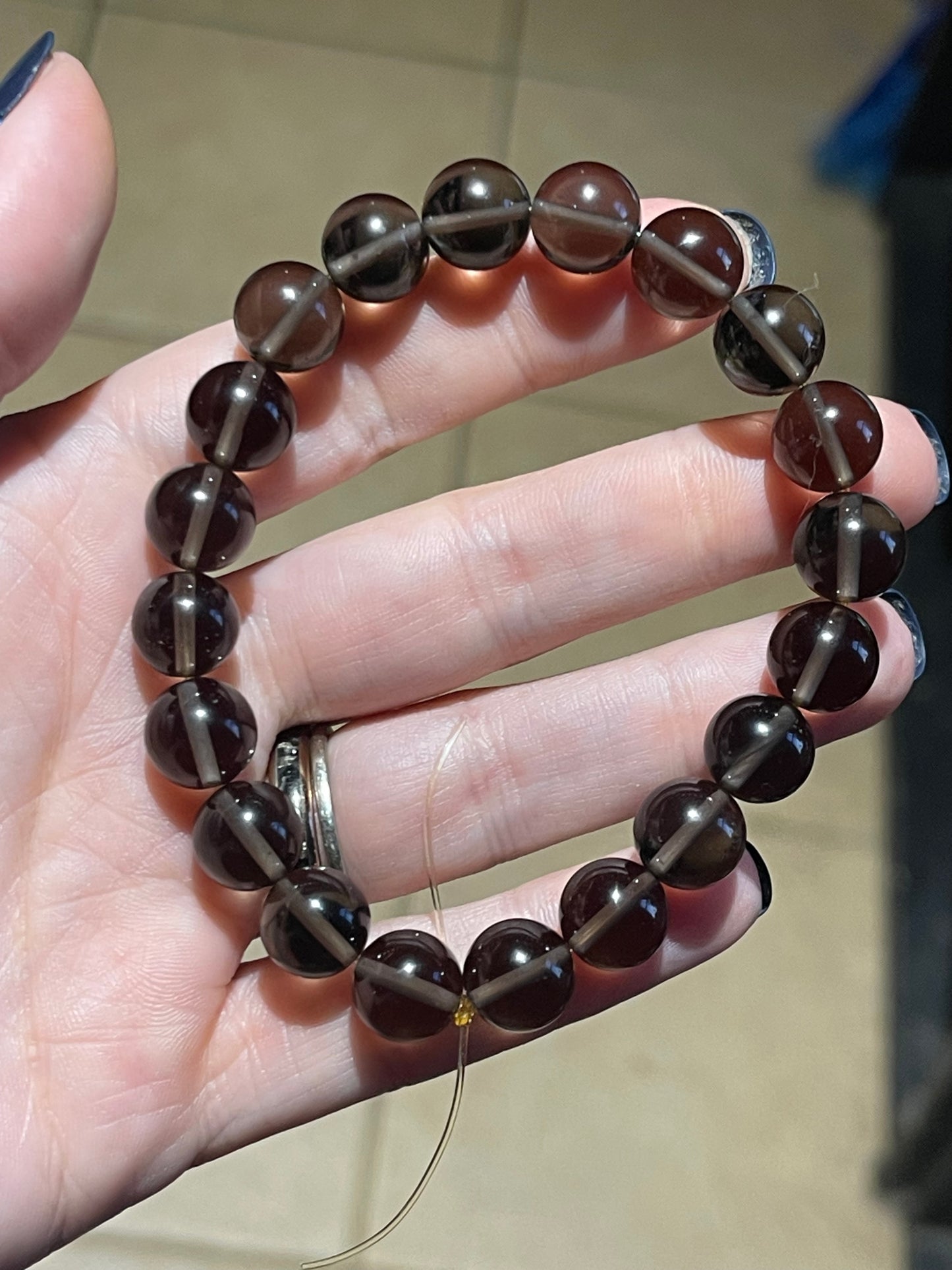 Smokey Quartz 10mm bracelet