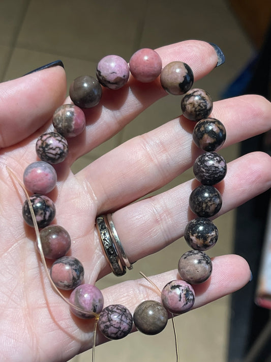 Rhodonite 10mm bracelet