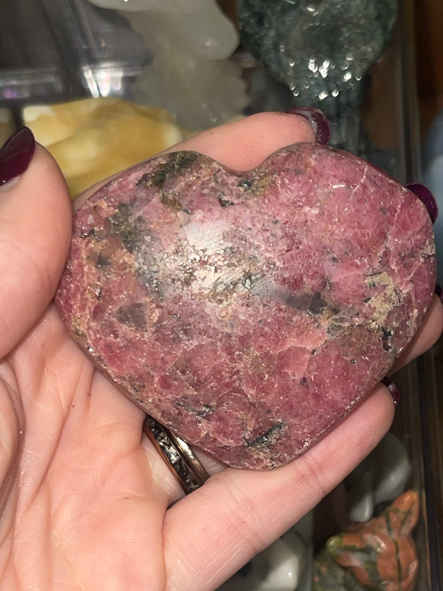 Rhodonite Heart