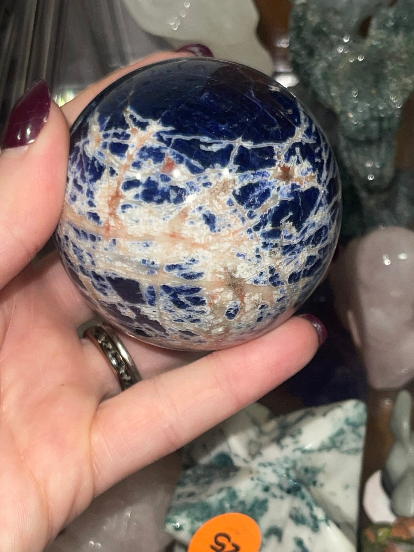 Sunset Sodalite Sphere