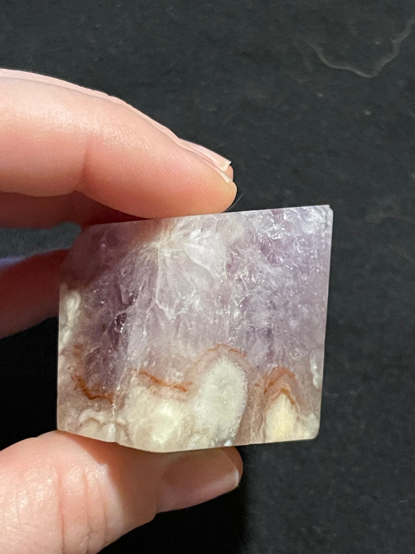 Pink Amethyst Flower Agate Freeform B