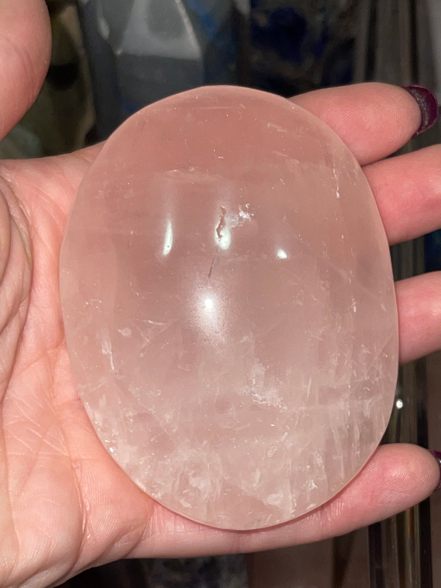 Rose Quartz Palm Stones