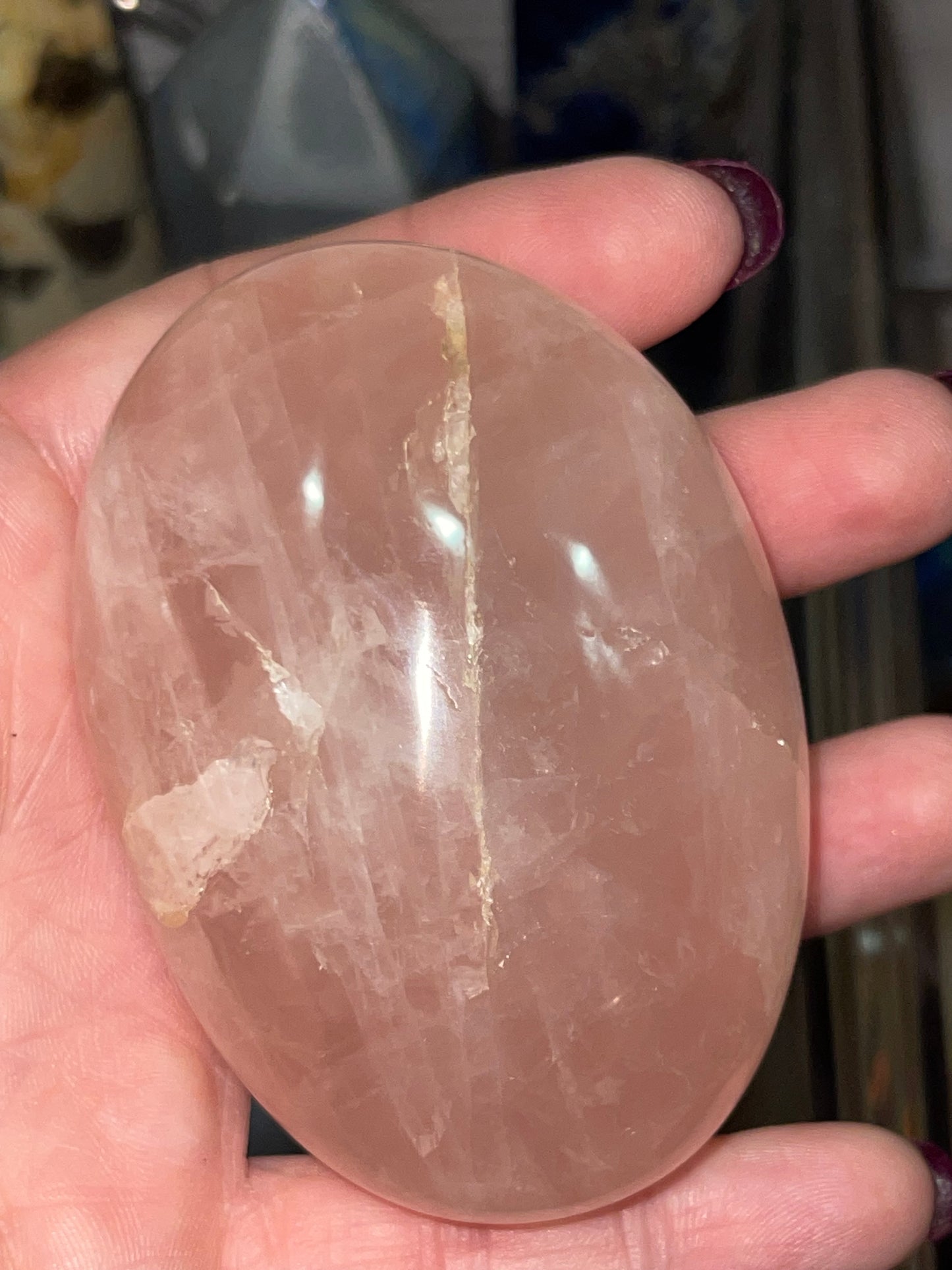 Rose Quartz Palm Stones