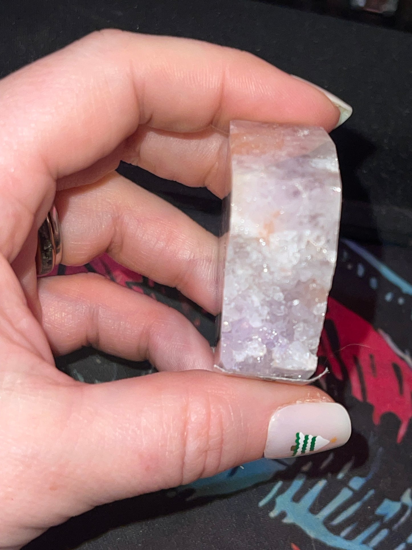 Pink Amethyst Flower Agate Freeform C (imperfect)