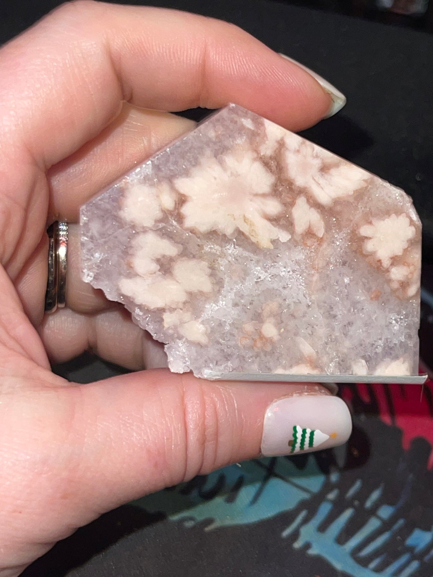 Pink Amethyst Flower Agate Freeform C (imperfect)