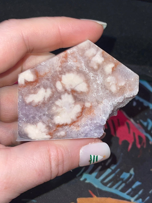 Pink Amethyst Flower Agate Freeform C (imperfect)