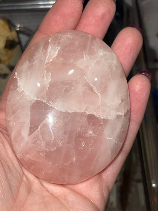 Rose Quartz Palm Stones