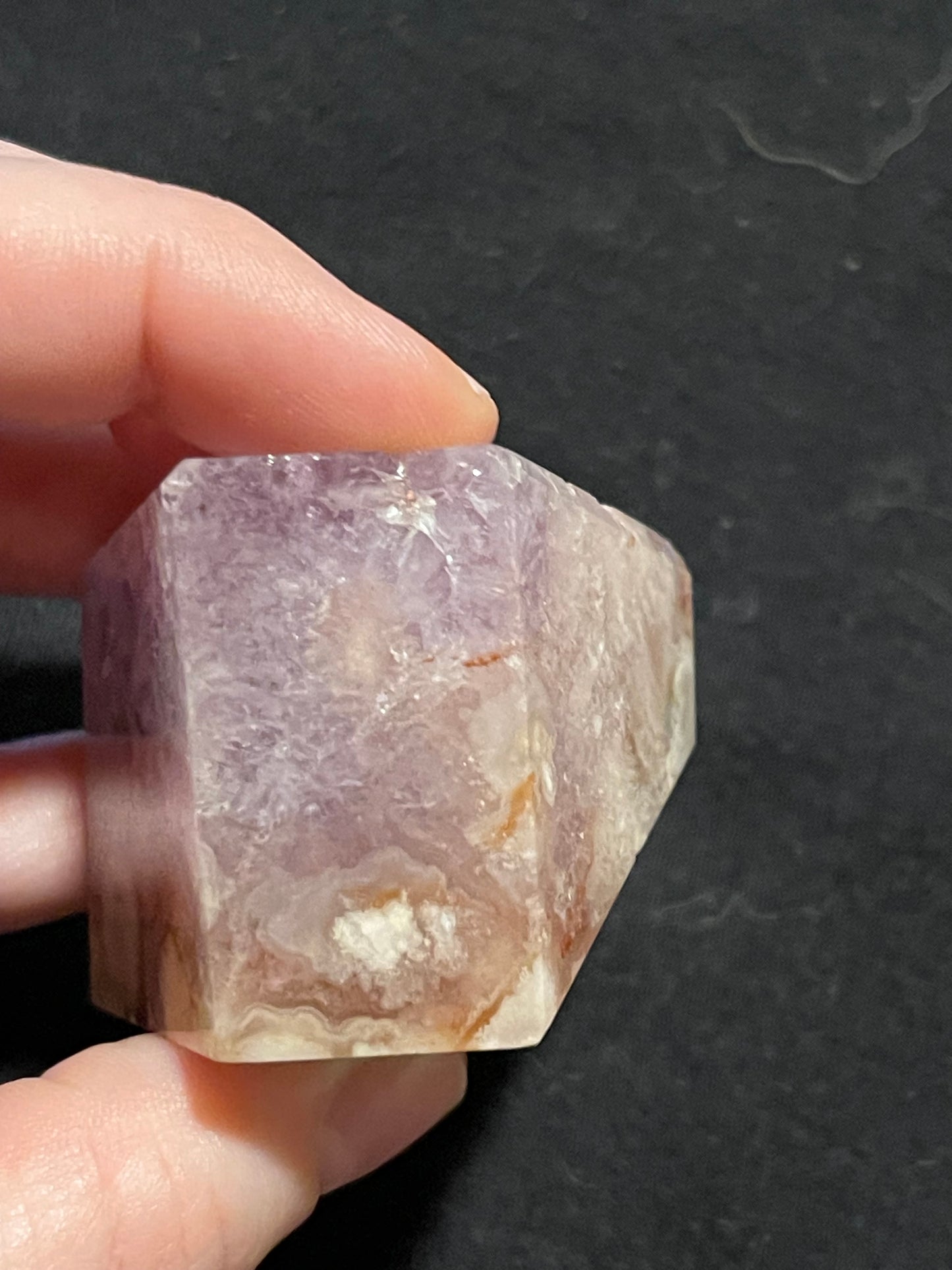 Pink Amethyst Flower Agate Freeform B