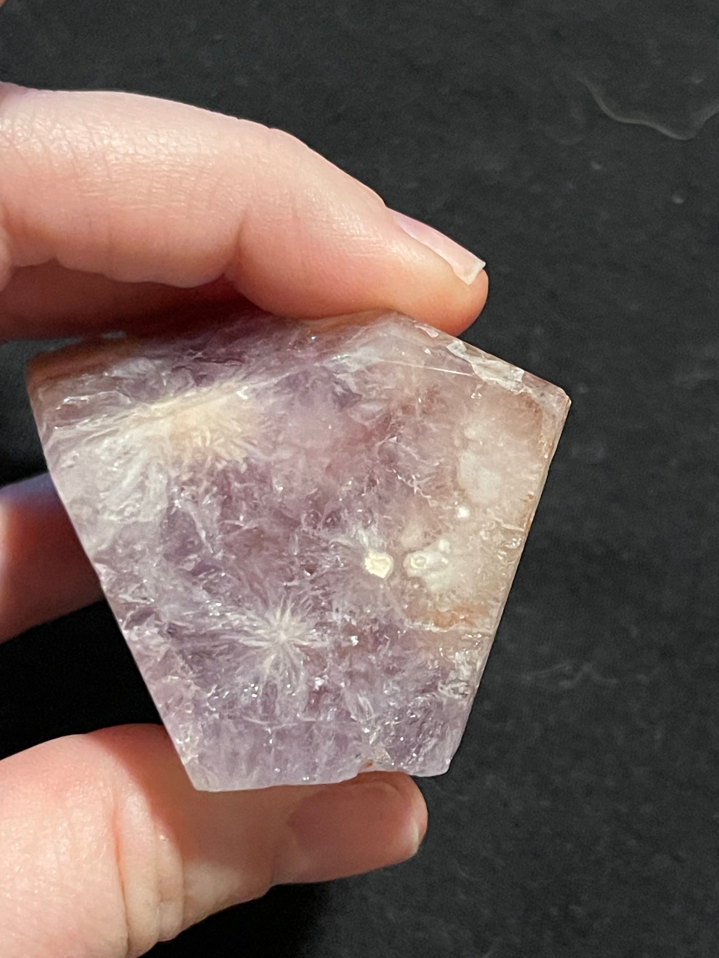 Pink Amethyst Flower Agate Freeform B